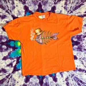 Vintage 90s/Y2k Fishbone March of the Fishbone Soldier T Shirt Thin Distressed - Picture 1 of 7