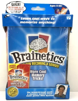 BRAINETICS Divirta-se Tornando-se um Gênio! DVD mais truques de memória legais idades 9-99! - Imagem 1 de 3