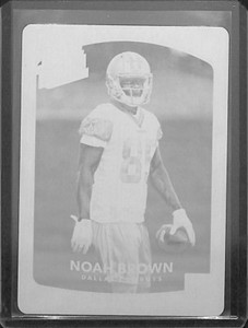 2017 Plates and Patches 2017 Donruss Rookie Yellow Printing Plate 341 Noah Brown