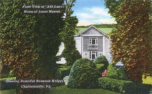 Postcard Virginia Charlottesville View Ash Lawn Home James Monroe NrMINT 1940s - Picture 1 of 1