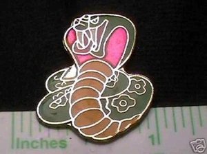 King Cobra Ophiophagus Hannah Hamadryad Cobra Revers Broche - Picture 1 of 1