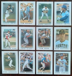 1986 TOPPS & 1988 TOPPS MINI BASEBALL CARD LOT OF (21) (SEE DESCRIPTION DETAILS) - Bild 1 von 4