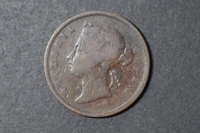 Straits Settlements (QV) 1872H 1 cent Copper Coin ( Wt : 9.13 g ) C742 - Image 1 of 4