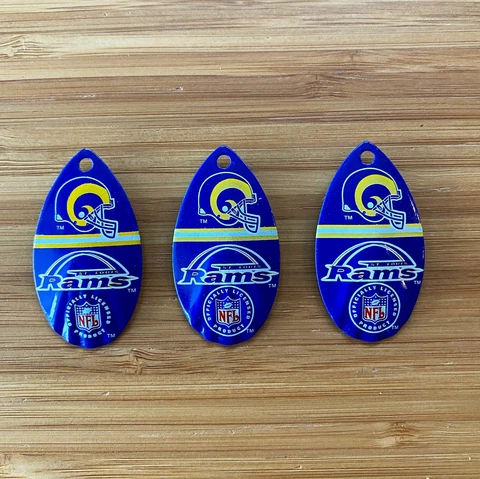 NFL St. Louis Rams Football Decorative Fridge Magnets 3 Pack Cover