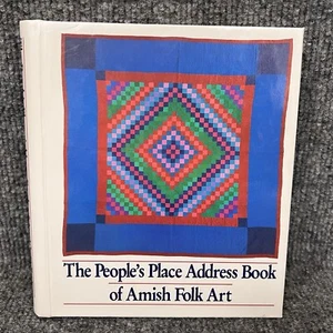 Vintage People's Place Address Book of Amish Folk Art Quilts New Old Stock Mint - Picture 1 of 12