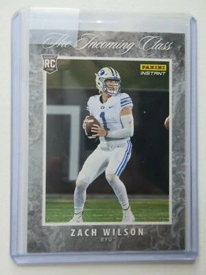2021 Panini Instant The Incoming Class NFL Zach Wilson Rookie RC SP Prizm 1/3109 - Image 1 of 3