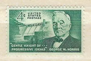 US 1184 Senator G.W. Norris 4c single MNH 1961 - Picture 1 of 1