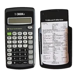 Calculadora portátil Texas Instruments TI-30Xa Scientific Math negra - Imagen 1 de 5