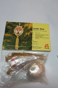 Vintage 1976 Lee Ward Christmas Beaded Ornament Kit Candle Glow Never Opened - Picture 1 of 2