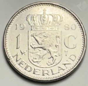 1980 Nederland Juliana Koningin 1 G Coin Unc. Bx 11.46 - Picture 1 of 2