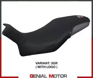 Rivestimento sella Nus Grigio GR + logo T.I. per Suzuki Katana 2019 > 2023 - Foto 1 di 2