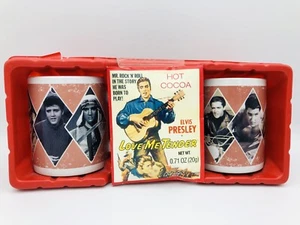 Elvis Presley 2-Zwei Tassen Geschenkset mit Hot Cocoa Mix in Box Neu Ungeöffnet - Bild 1 von 9