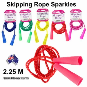 2.25M Skipping Rope Kids Sports Fitness Training Jump Rope Adjustable NEW - Picture 1 of 7