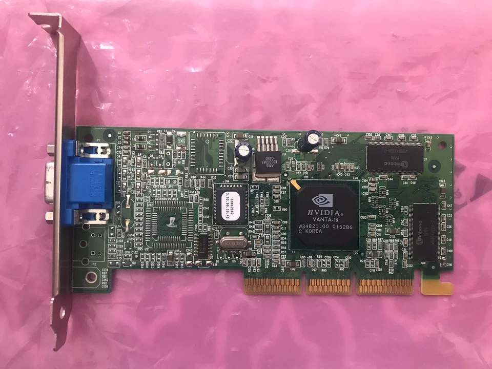 NVIDIA Vanta-16 AGP Video Card IBM FRU 25P4058 - Image 1 of 3