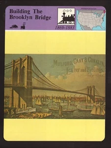 Tarjeta Building the Brooklyn Bridge--1979 Panariz - Imagen 1 de 2