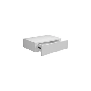 MENSOLA CON CASSETTO DA PARETE COLORE BIANCO 40 X 24 X 10 CM - Foto 1 di 1