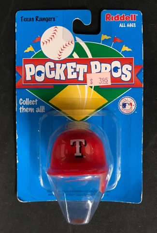 Pocket Pros Texas Rangers Baseball Miniature Helmet (in package!) Cover
