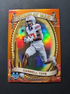 2024 Bowman U Chrome #RM-10 Carnell Tate Ramblin’ Man Orange Refractor #/25 - Bild 1 von 2