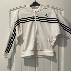 Adidas Youth Girls White Track Jacket XL 16 NWT - Picture 1 of 6