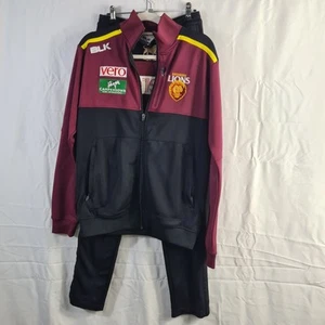 Brisbane Lions AFL On Field BLK Vero Mens Jacket & Pants Size S - Picture 1 of 16