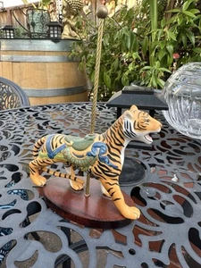 Franklin Mint El Tesoro del Carrusel Arte Tigre Animal William Manns 1988 Usado en Excelente Condición - Imagen 1 de 12