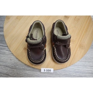 Sperry Shoes Infant Toddler Boy Size 3M Brown Leather Loafer Bluefish Prewalker - Picture 1 of 18