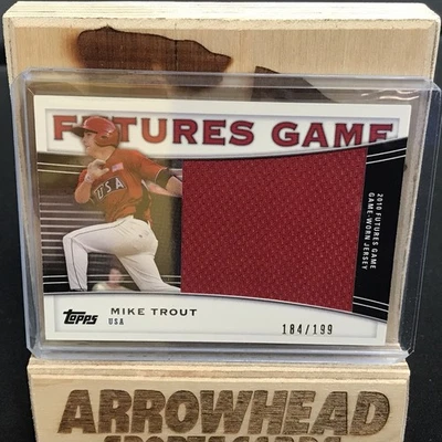 2010 Topps Pro Debut - Futures Game Relics Mike Trout #FGR-MT /199 (MEM, RC) - Image 1 of 2