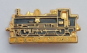 Steam Train Loco Q-6-OPT No 9681 Enamel Railway Pin Badge.    PB5-850 - Picture 1 of 3