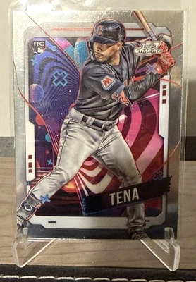 2024 Topps Cosmic Chrome Jose Tena Rookie #8 Cleveland Guardians - Image 1 of 2