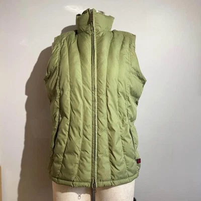 Woolrich Puffer Vest Women's Size M  Spring Fall Quilted Lined Fleece Green - Image 1 of 4