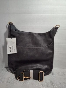 Bolso Bandolera AHDORNED VL Gris Carbón con Correa Nuevo con Etiquetas - Imagen 1 de 9