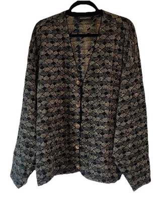 DE COLECCIÓN RARO JHANE BARNES CÁRDIGAN SUÉTER PARA HOMBRE TALLA XL Botón Delantero QQ104 Foto 1 de 4