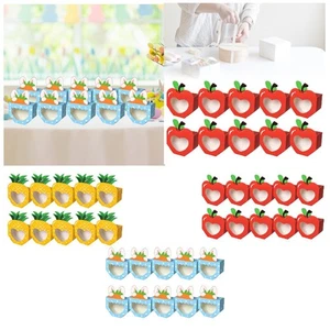 10Pcs Foldable Candy Boxes Paper Gift Packaging Box for Wedding Festival - Picture 1 of 18