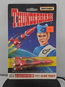 Matchbox Thunderbirds Alan Tracy Thunderbird #3 Red Rocket Spaceship - Picture 1 of 5
