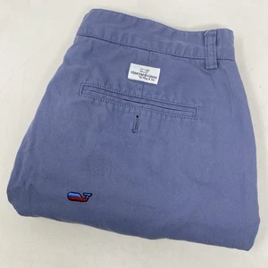 Pantalones Cortos Chinos Vineyard Vines Club Para Hombre 32 Algodón Azul Estampado de Ballenas - Imagen 1 de 7