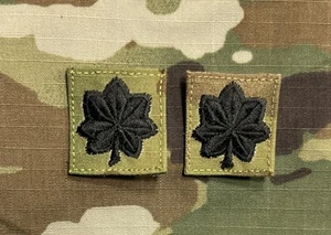 US Army/Air Force LTC/O5 Cap Rank (2) OCP Sew-On Lieutenant Colonel ACU USAF - Picture 1 of 1
