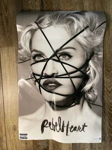 Madonna Rebel Heart Poster 2015 doppelseitig 21,5x14" getragen, Versand gerollt - Bild 1 von 2