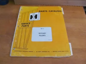 IH International Harvester RT-1 Rotary Tillers Parts Catalog 1973 - Picture 1 of 7