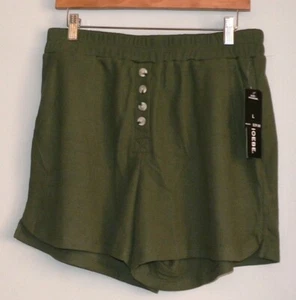 New With Tags Zoe + Phoebe Women’s Shorts Green Large L - Picture 1 of 4