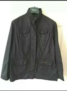 Barbour Damen-Wachsjacke "Kate Utility" Liberty-Druck, schwarz Größe 16, neu mit Etikett. - Bild 1 von 11