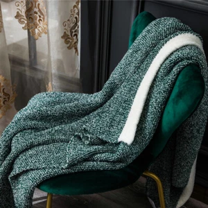 Sofa Bed Warm Throw Blanket Knitted Fluffy Shaggy Couch Nap Home Office Blanket - Picture 1 of 34
