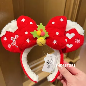 Disney 2022 Navidad Minnie diadema para oreja de ratón Shanghai Disneyland exclusiva - Imagen 1 de 2