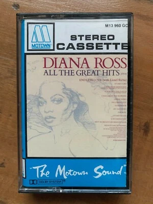 Diana Ross - All The Great Hits -  Cassette Tape - Motown ~~~~~ TESTED - Image 1 of 4