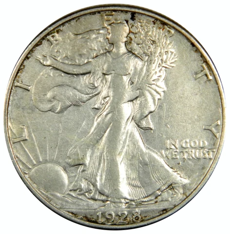 1928-S WALKING LIBERTY HALF DOLLAR ~ NICE BOLD XF ~ PRICED RIGHT! Cover