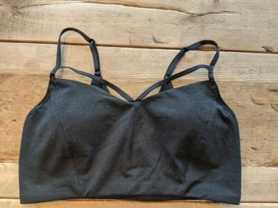 Victoria's Secret Black Logo SMALL Lightly Lined Cotton Bralette Bra NEW - Image 1 of 2
