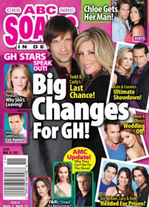 ABC Soaps In Depth Magazine March 18 2013 Roger Howarth Laura Wright - Picture 1 of 3