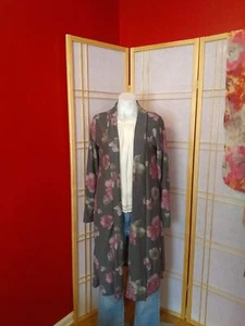 Grey Floral Cardigan - Picture 1 of 1