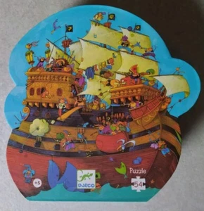 🧩Djeco Puzzle Barbarossa Nave Dei Pirati 54 pezzi 42x45cm Completo Giochi Bimbi - Foto 1 di 4