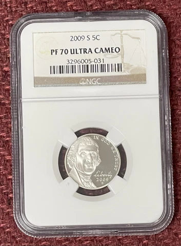 2009-S Jefferson Nickel PROOF GRADED NGC PF 70 ULTRA CAMEO 💰TOP POPULATION💰 Cover