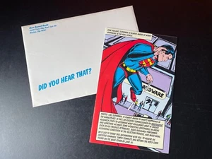 Vintage Superman DC Comics Buch Action Comics #1 1980er Macco Aufkleber Promotion - Bild 1 von 4
